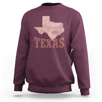 Texas Route Highway 66 Biker Sweatshirt Vintage Biker Road Trip