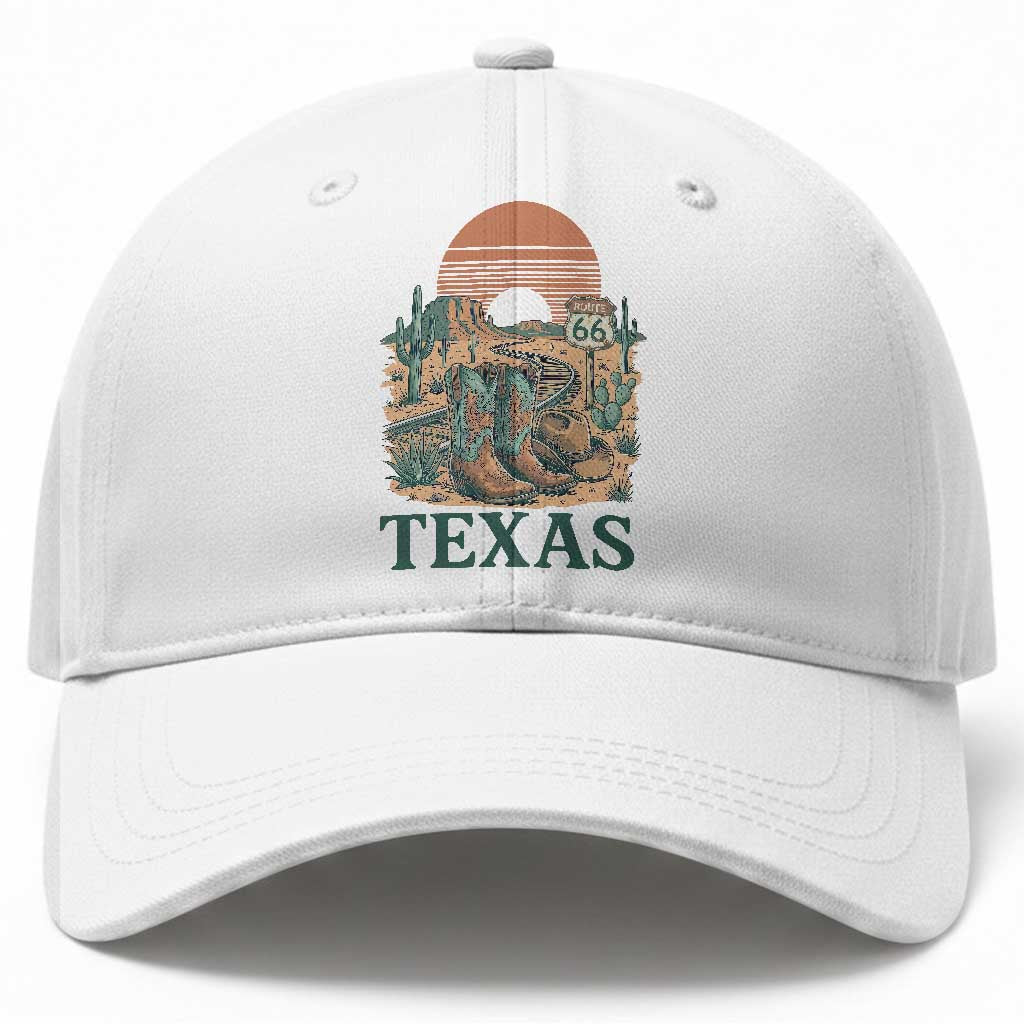 Vintage Route Highway 66 Texas Baseball Cap Amarillo Road Trip Adventure