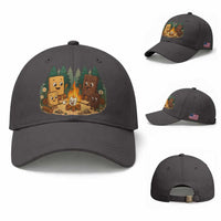 Funny Smores Camping Baseball Cap Marshmallow Chocolate Fire