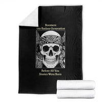 Baby Boomers Generation Throw Blanket Retro Badass Quote Gift - Wonder Print Shop