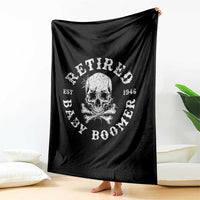 Funny Baby Boomer Retirement Throw Blanket Gift For Generation - Wonder Print Shop