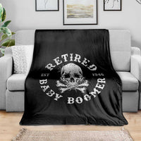 Funny Baby Boomer Retirement Throw Blanket Gift For Generation - Wonder Print Shop