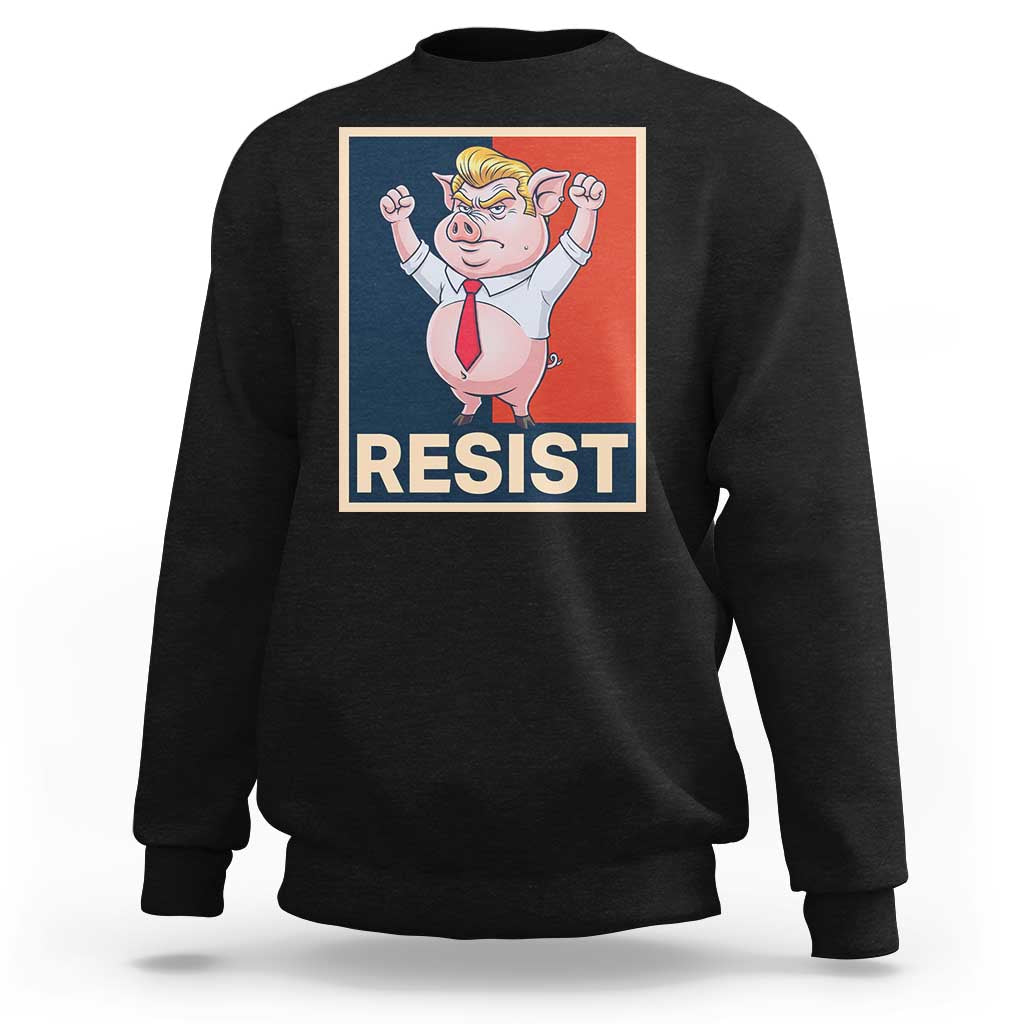 Funny Freedom Pig Resistance Movement Political Satire Meme Gift Sweatshirt - Wonder Print Shop