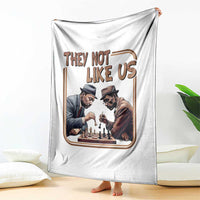 MLK And Malcolm X Throw Blanket They Not Like Us Revolutionary Leaders - Wonder Print Shop