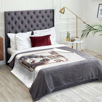 MLK And Malcolm X Throw Blanket They Not Like Us Revolutionary Leaders - Wonder Print Shop