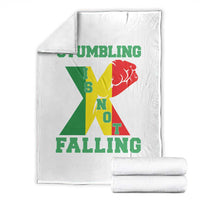 Stumbling Is Not Falling Throw Blanket African American Black History Month TS12