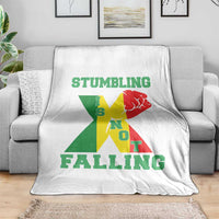 Stumbling Is Not Falling Throw Blanket African American Black History Month TS12