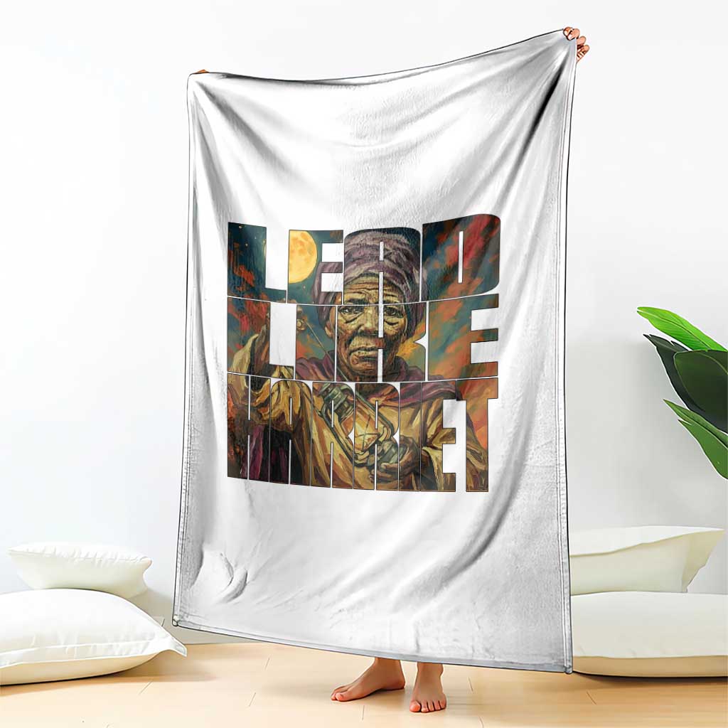 Lead Like Harriet Throw Blanket Black Women Leadership Quote - Wonder Print Shop