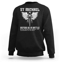 Saint Michael Defend Us In Battle Sweatshirt Christian Faith Gift