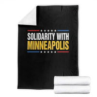 Solidarity With Minneapolis Throw Blanket Minnesota Community Support Gift