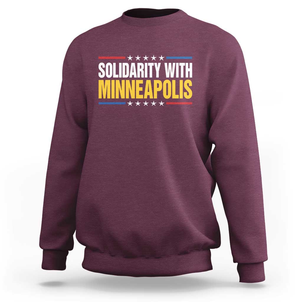 Solidarity With Minneapolis Sweatshirt Minnesota Community Support Gift