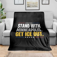 Stand With Minneapolis Throw Blanket Minnesota Community Support Gift