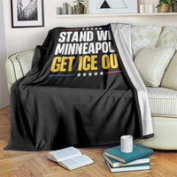 Stand With Minneapolis Throw Blanket Minnesota Community Support Gift