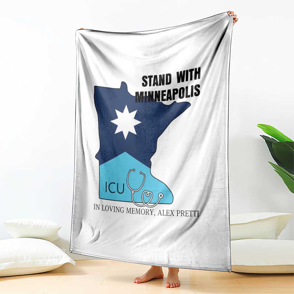 Stand With Minneapolis Throw Blanket In Loving Memory Of Alex