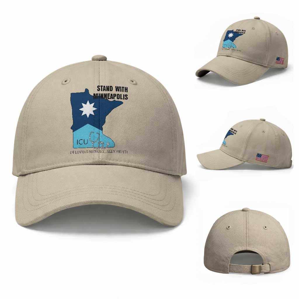 Stand With Minneapolis Baseball Cap In Loving Memory Of Alex