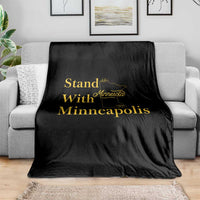 Stand With Minneapolis Throw Blanket Community And Social Justice Gift