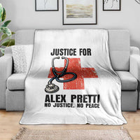 Justice For Alex Pretti Throw Blanket Minneapolis Support Gift