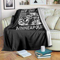 Ice Out Of Minneapolis Throw Blanket Minnesota Protest Support Gift