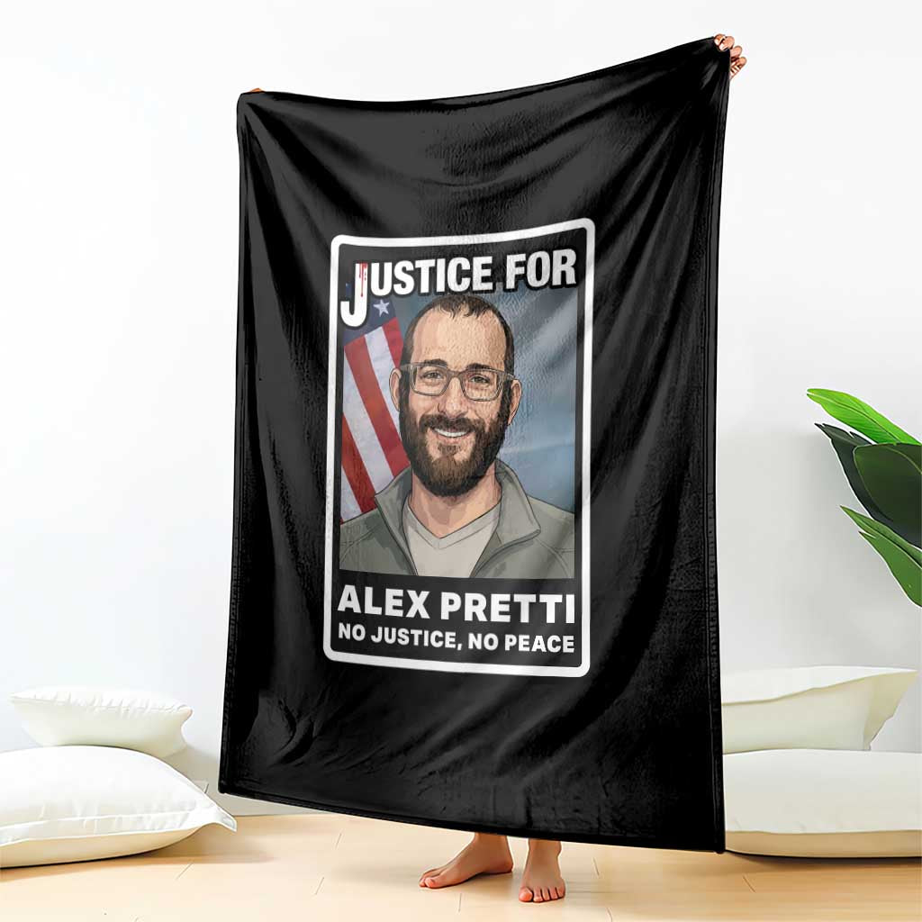 American Flag Minneapolis Support For Alex Gift Throw Blanket