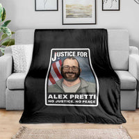 American Flag Minneapolis Support For Alex Gift Throw Blanket