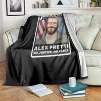 American Flag Minneapolis Support For Alex Gift Throw Blanket