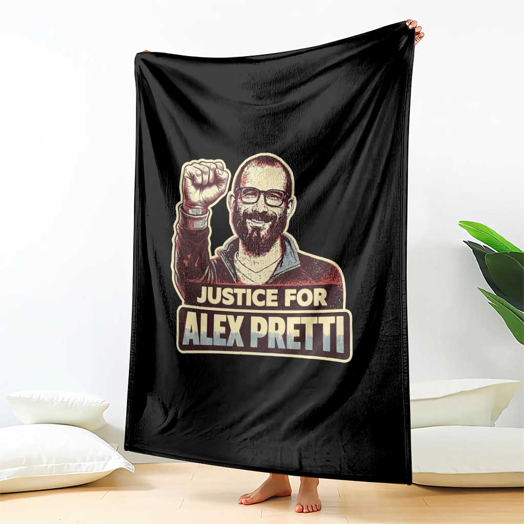 Justice For Alex Throw Blanket Minneapolis ICU Nurse Hero Support Gift