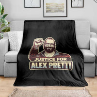 Justice For Alex Throw Blanket Minneapolis ICU Nurse Hero Support Gift