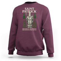 Saint Patrick Breastplate Prayer Sweatshirt Irish Christian Gift