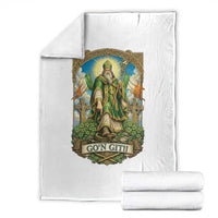 Funny Saint Patrick Go'n Git Snake Throw Blanket St Patricks Day