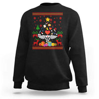 Funny Christmas Healthcare Worker Sweatshirt Nurses And Doctors Pine Tree - Wonder Print Shop