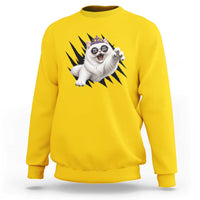 Funny Princess Cat With Featuring Scratch Effect Printed Sweatshirt This Is An Outrage