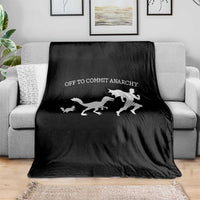 Funny Princess Cat Sci Fi Gift Throw Blanket Off To Commit Anarchy