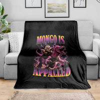 Fantasy Book Reader Geeky Cat Lover Throw Blanket Mongo Is Appalled