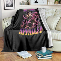 Fantasy Book Reader Geeky Cat Lover Throw Blanket Mongo Is Appalled