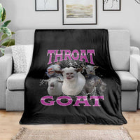 Funny Dirty Humor Throw Blanket Throat Goat - Wonder Print Shop
