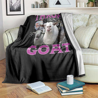 Funny Dirty Humor Throw Blanket Throat Goat - Wonder Print Shop
