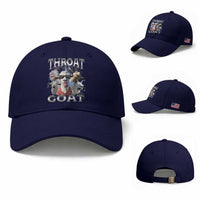 Funny Adult Humor Baseball Cap Throat Goat Meme
