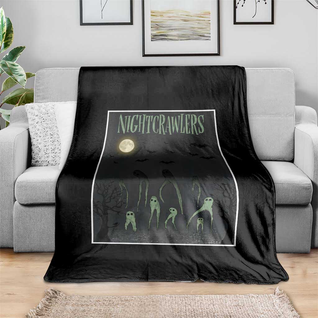 Fresno Nightcrawlers Throw Blanket Gothic Cryptid Horror Fan Gift - Wonder Print Shop