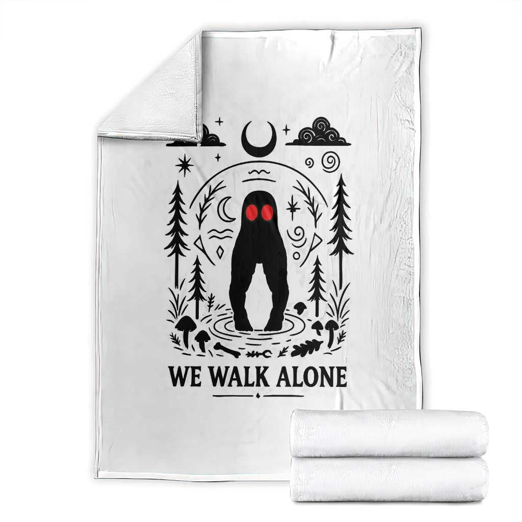 We Walk Alone Fresno Nightcrawler Throw Blanket California Cryptid Hunter - Wonder Print Shop