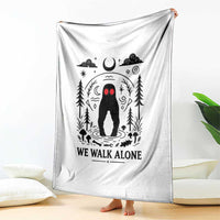 We Walk Alone Fresno Nightcrawler Throw Blanket California Cryptid Hunter - Wonder Print Shop