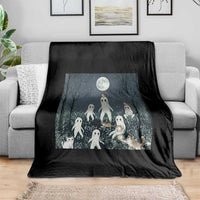 Fresno Nightkittens Nightcrawler Throw Blanket Funny Horror Cat Cryptid Lover Gift - Wonder Print Shop