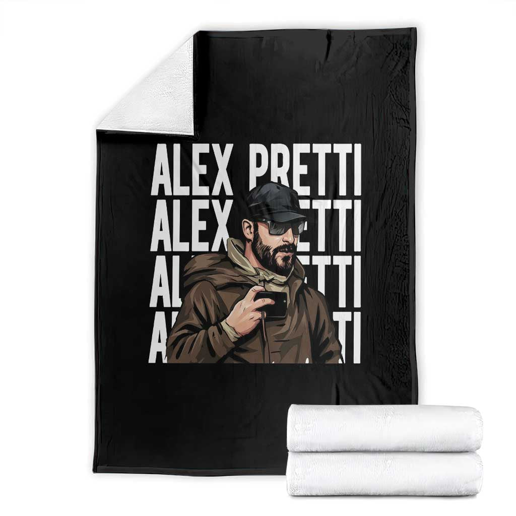 Alex Pretti Throw Blanket Minneapolis Hero Nurse Community Support Gift