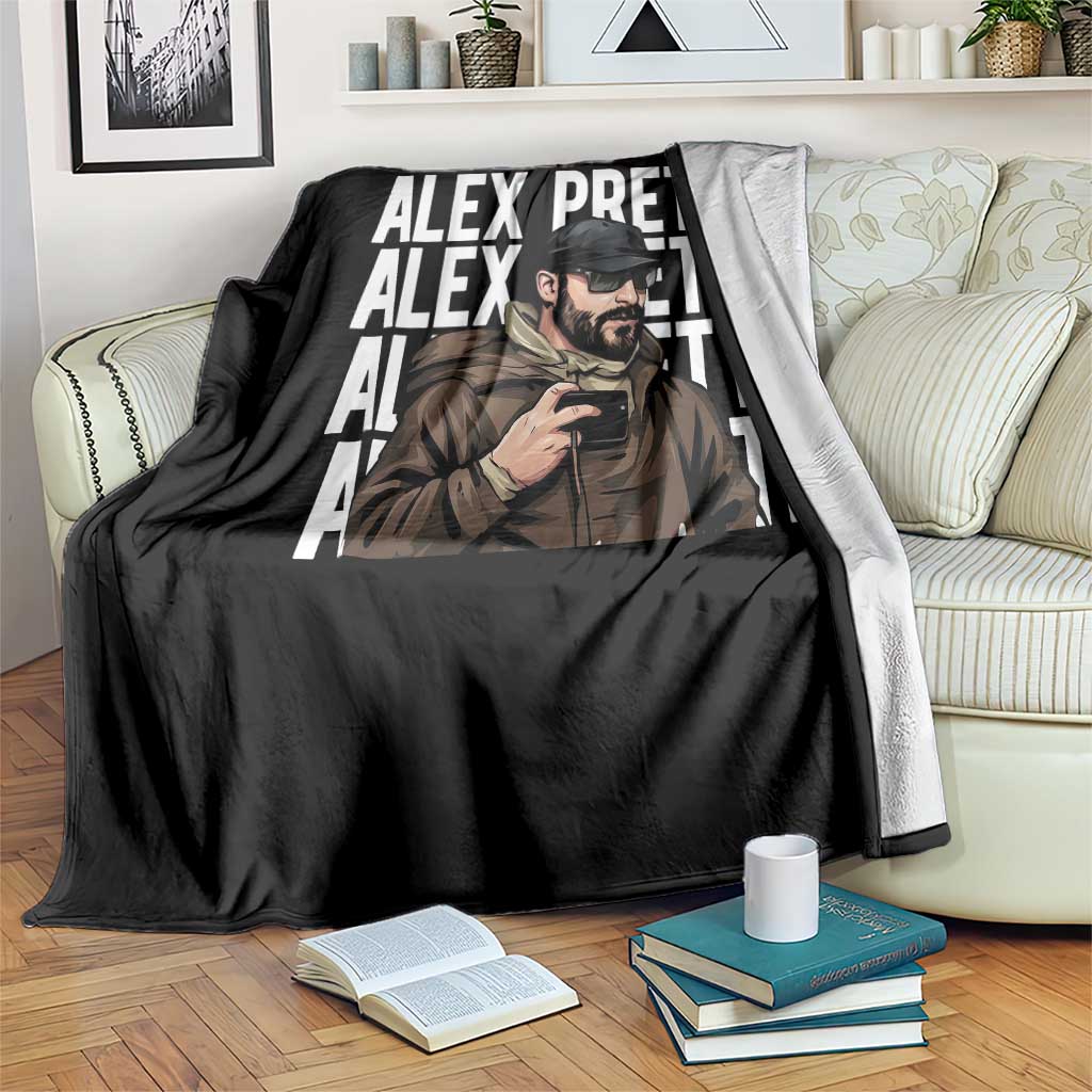 Alex Pretti Throw Blanket Minneapolis Hero Nurse Community Support Gift