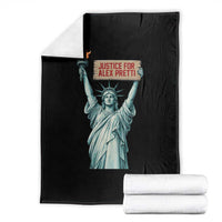 Statue Of Liberty Justice For Alex Pretti Tribute Gift Throw Blanket