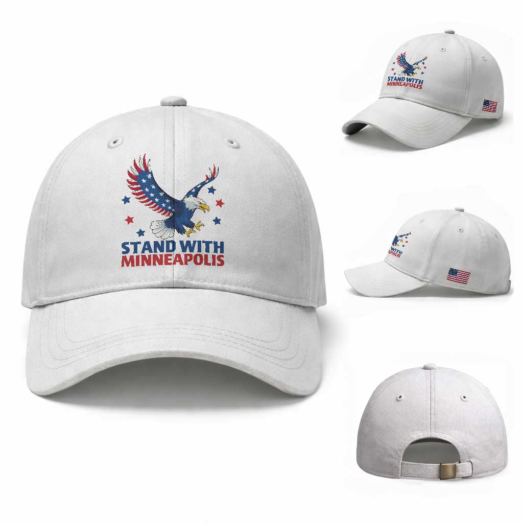 Stand With Minneapolis Baseball Cap American Eagle Protest Gift