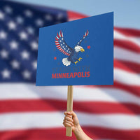 Stand With Minneapolis Protest Sign American Eagle Protest Gift