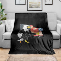 Solidarity With Minneapolis Throw Blanket American Eagle No Ice Please Support