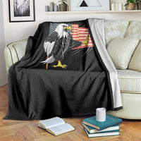 Solidarity With Minneapolis Throw Blanket American Eagle No Ice Please Support