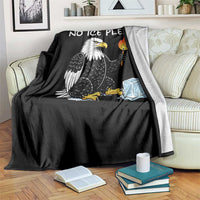 No Ice Please Throw Blanket Funny American Eagle Social Justice Gift