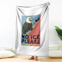 American Eagle No Ice Please Throw Blanket Minnesota Protest Support Gift